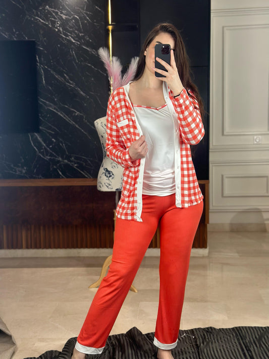 M6 - Pyjama 3 pieces tendance 2025
