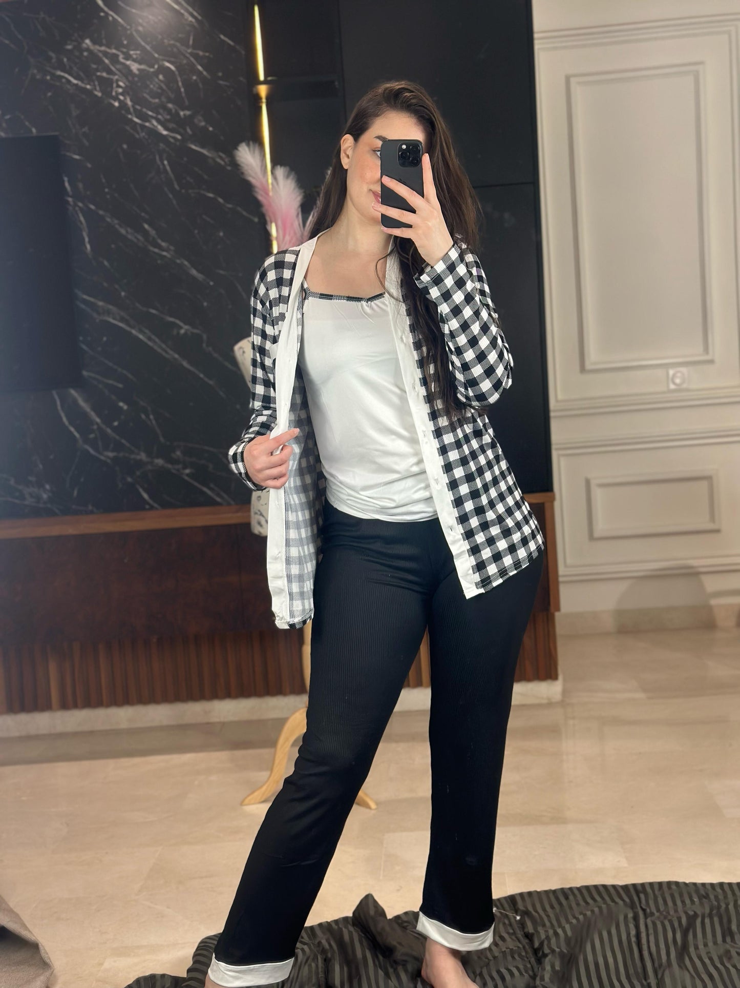 M6 - Pyjama 3 pieces tendance 2025