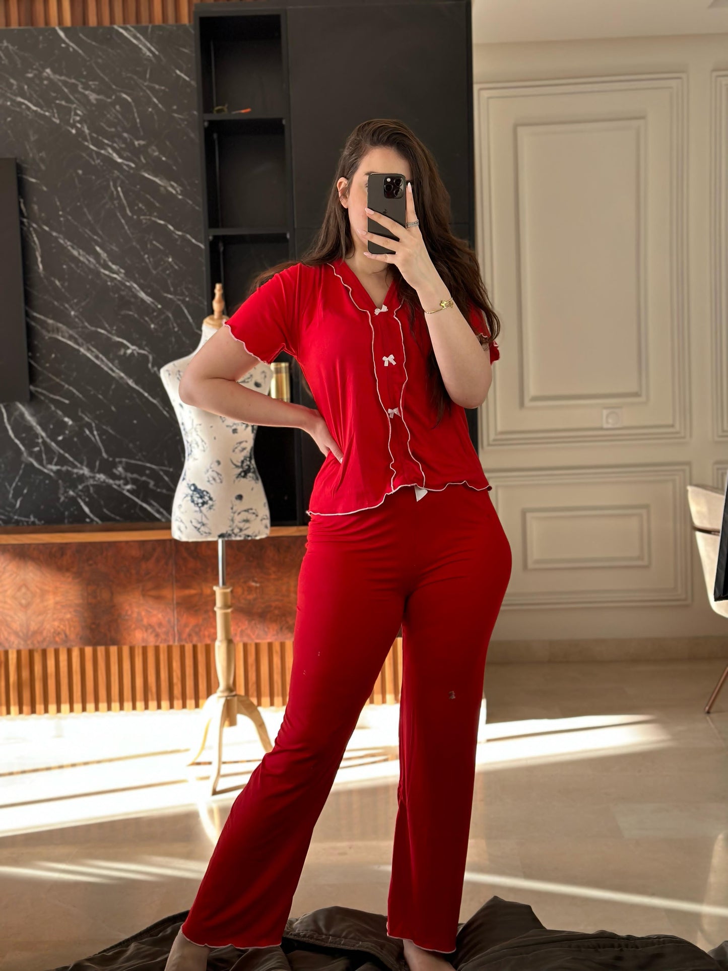 M12- Pyjama demi manche tendance 2025