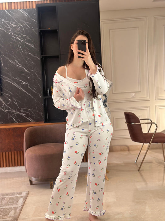 M17- Pyjama 3 pièces tendance 2025 ☀️