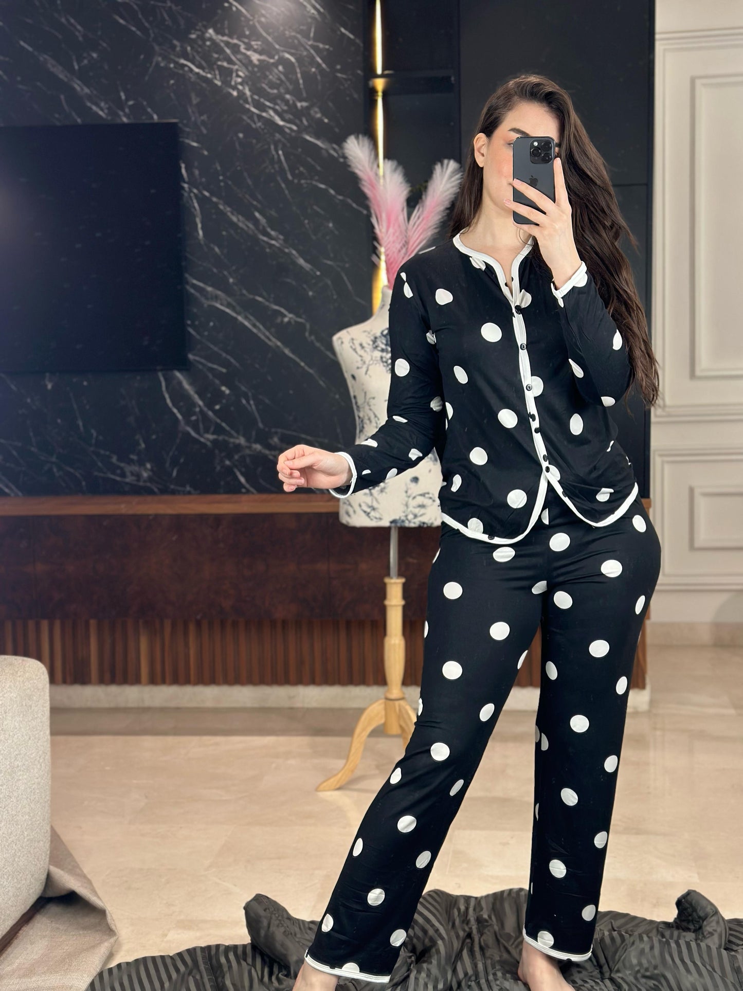 M7 - Pyjama à motifs tendance 2025